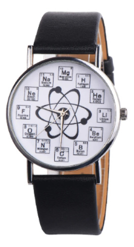Reloj Pulsera Atomo Tabla Periódica Correa Hebilla Unisex