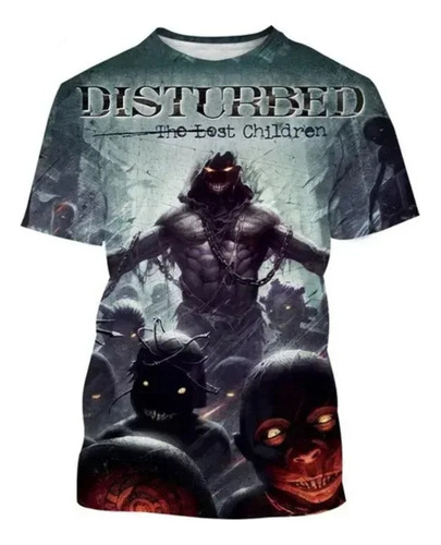 Camiseta Impresa En 3d Un Grupo Rock Heavy Metal