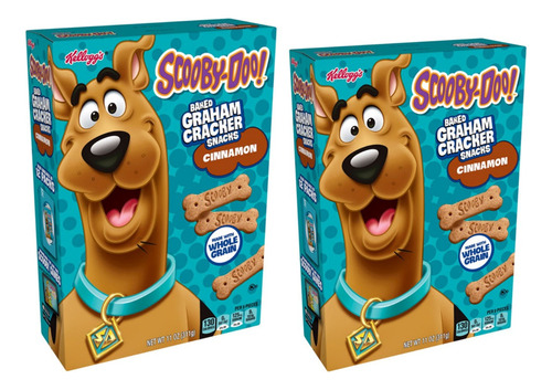 2 Scooby Doo Galletas-baked Graham Cracker Cinnamon 311g C/u