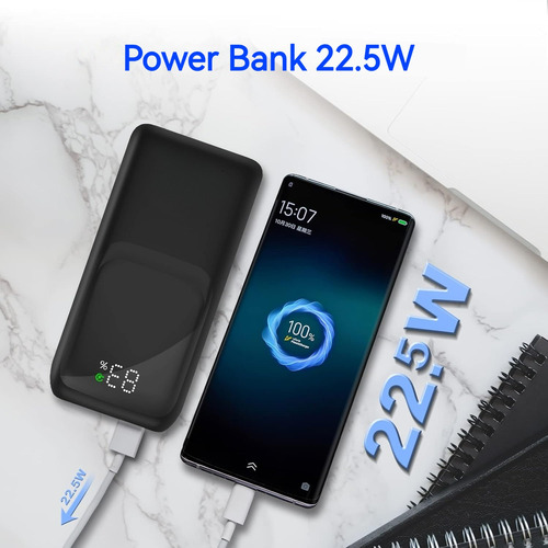 Power Bank 32000mah Bateria Portatil 22.5w Carga Rápida Bateria Externa Compatible Con Iphone Huawei Samsung Xiaomi Motorola