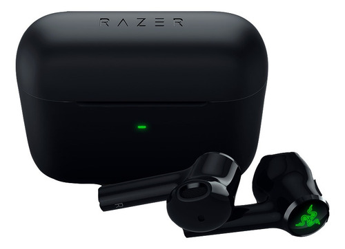 Imagen 3 de 3 de Audífonos in-ear gamer inalámbricos Razer Hammerhead True Wireless X negro con luz verde LED