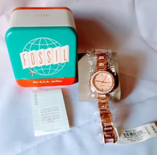 Reloj Pulsera Para Mujer Fossil Mod. Bq 3181