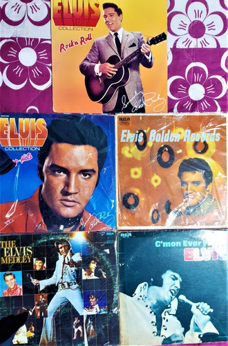 5 Lps De Elvis Presley De Coleccion