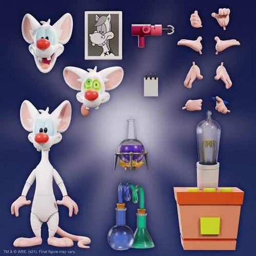 Pinky Animaniacs Cerebro Super 7 Ultimates Original Nuevo