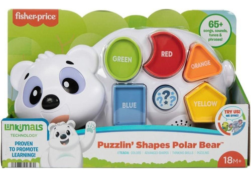 Fisher Price Urso Polar Linkimals Mattel Cor Verde