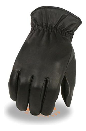 Guantes De Piel Con Forro Térmico Para Hombre (negro, S)