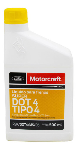 Liquido De Frenos Super Tipo 4 Dot 4 Motorcraft - 500 Ml