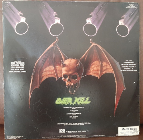 Lp Vinil Over Kill - Taking Over C/ Encarte (Usado)