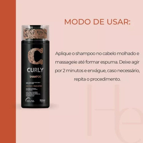 Truss Curly Shampoo E Condicionador + Fix Leave In 250ml