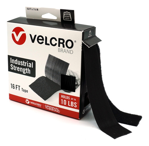 Cinta Adhesiva Marca Velcro, Rollo De 16 Pies, 4,8 M, Color