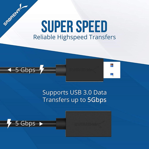 Cable De Extensión - Usb 3.0 - Macho/hembra - 180cm