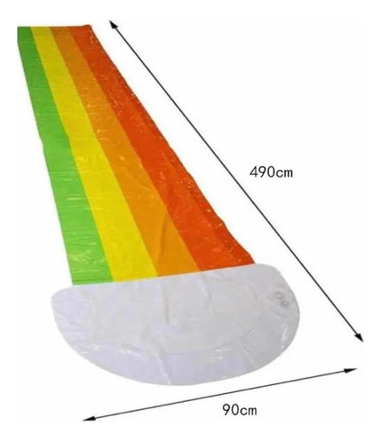 Resbalin Inflable Acuatico Resbaladill 4.8m Deslizador Agua 