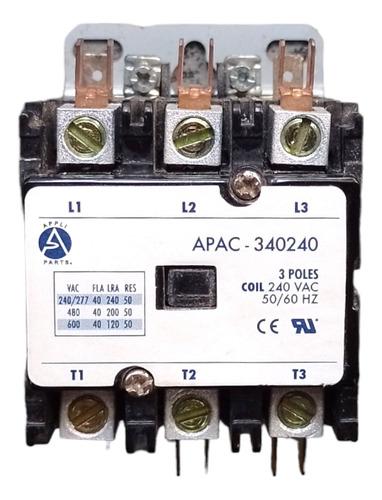 Contactor 3 Polos 220v 40 Amp Refrigeracion Aire Acondiciona