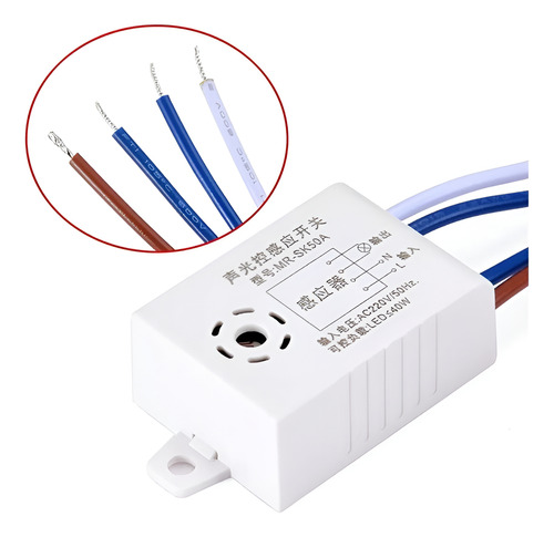 Interruptor Inteligente Sensor Led Aplauso Prendido Apagado