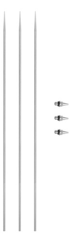 Gift 3 Set 0.4mm Airbrush Nozzle Needle Replacement .