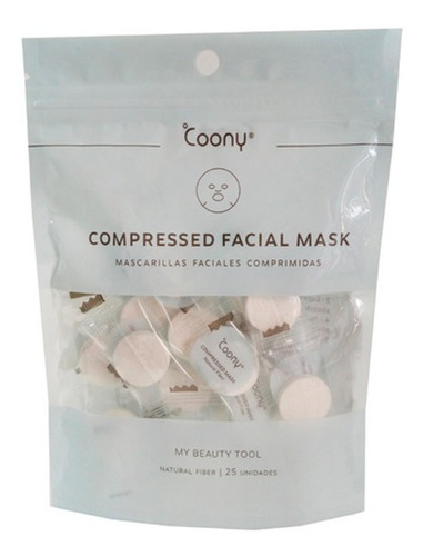 Coony Compressed Facial Mask Mascarillas Comprimidas X 25