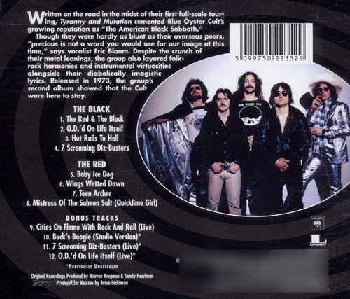 Imagen 2 de 2 de Blue Oyster Cult Tyranny And Mutation Cd Nuevo Bonus