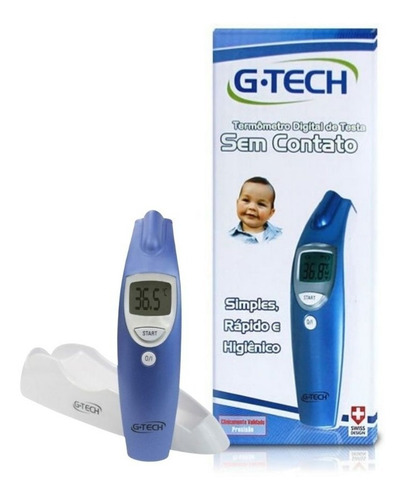 Imagem 2 de 6 de Termometro Clinico Digital Sem Contato G-tech Fr1dz1
