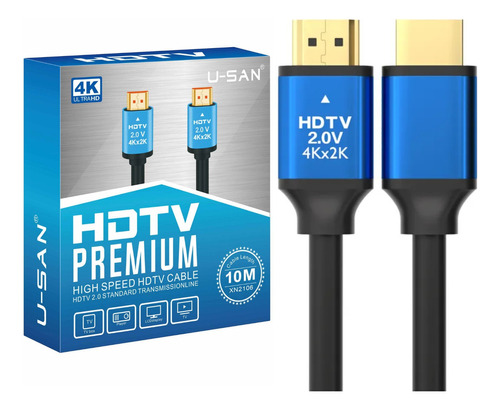 Cable Hdmi 4k V2.0 - 1.8 Metros Hdtv Premium 18gbps
