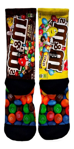 Imagem 3 de 3 de Meia Engraçada M&m´s Meias Elite