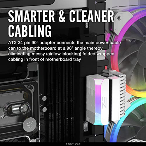 Adaptador De Conector De Alimentación Ezdiy-fab Atx De 24 Pi