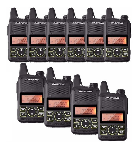 10 (diez) Mini Radio Baofeng Bf-t1 Uhf * Envio Gratis *