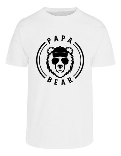 Playera Para Hombre - Día Del Padre- Oso - Papa Bear