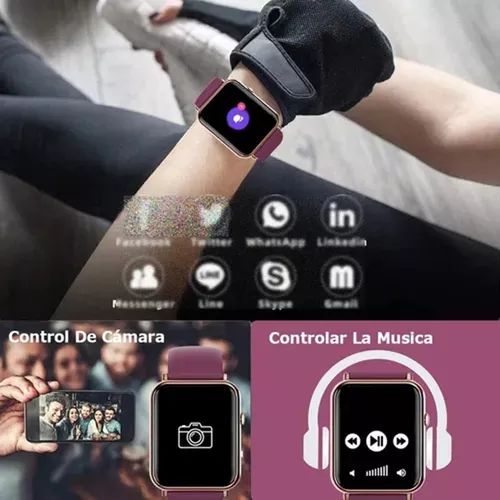 Reloj Inteligente Impermeable Para Mujer Xiaomi Huawei Q19 P Color