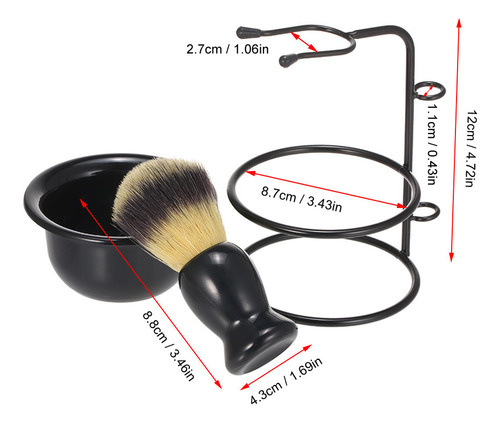 Kit De Afeitado, Tazón, Taza Y Brocha Removedora De Jabón, D