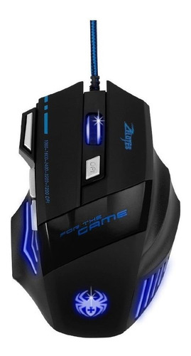 Imagen 1 de 2 de Mouse de juego Redlemon 77843 negro