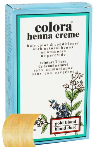 Colorá Henna Crema Para El Cabello De Color Rubio De Oro 2