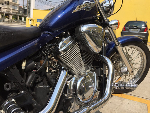 Moto Custom - Honda Shadow 600 Vt - Azul - 600cc - V2custom