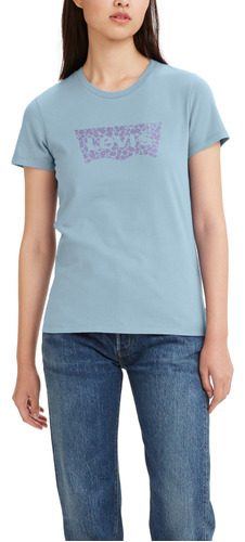 Polo Mujer Perfect Tee Celeste Levis 17369-2252