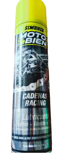 Lubricante Cadenas  Para Moto Simoniz 220 Ml Anti Corrosión 