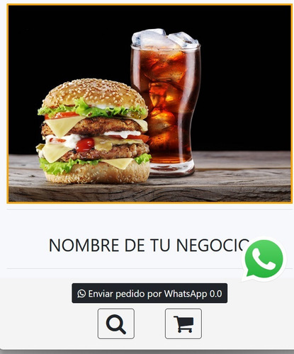 App Para Delivery Con Pedidos Por Whatsapp- Ej Comida Rápida
