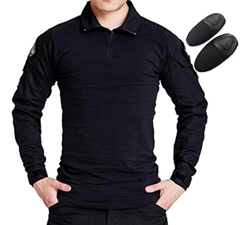 Camisa Táctica De Manga Larga Militar Con Coderas