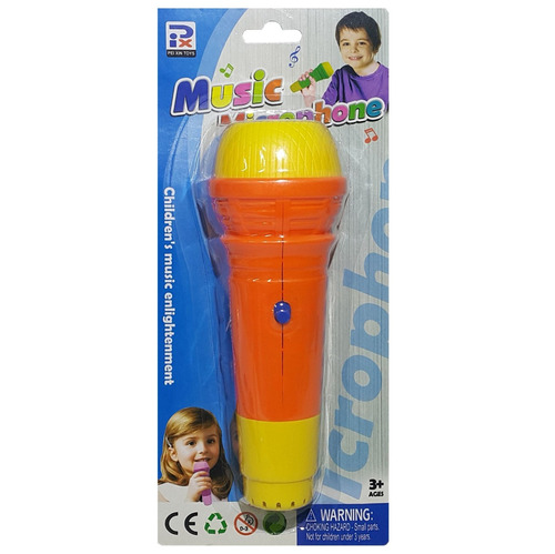 Microfono Musical Para Niños Con Eco / Juguete Musical A Pil