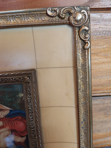 Virgen Antigua Pintada A Mano (Usado)