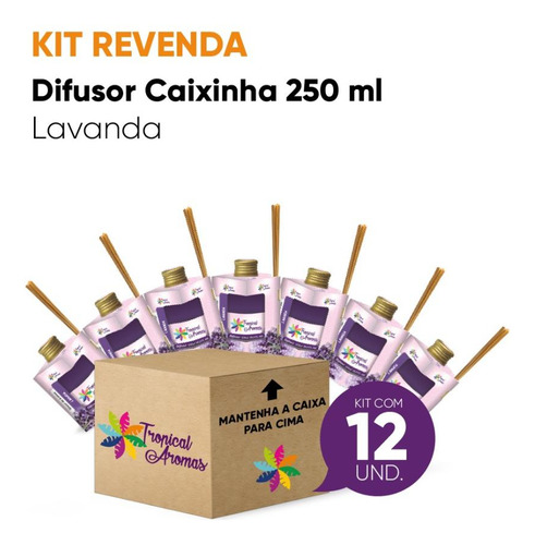 Kit Revenda Difusor Aromatizador De Ambiente Lavanda