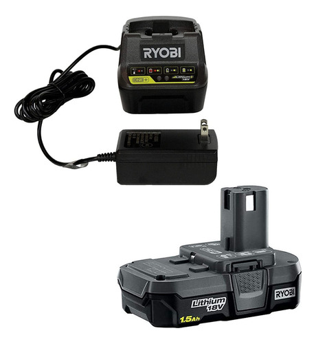 Kit De Cargador Ryobi P118b, 18v, Con Batería De 1.5ah