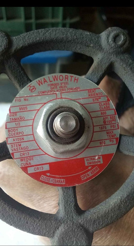 Válvula De Compuerta De 1/2 800lbs Acero Forjado Roscada
