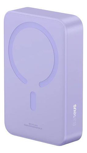 Batería Portátil Magnética Baseus 20000mah 20w (purple) Color Violeta