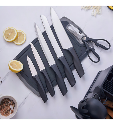 Utensillos Cocina Sets De 19 Espatulas Brochas Color Gris Claro