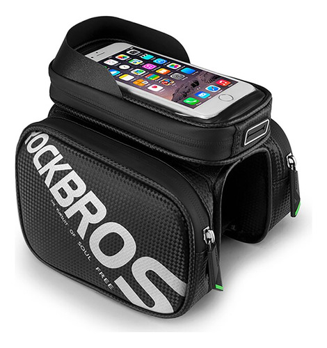 Bolso P/bici Rockbros Porta 6¨celular Imperneable- Tecnobox