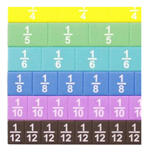51x Cubos De Fracción Juguetes Materiales De Matemáticas