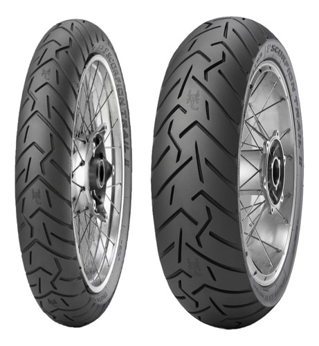 Par Pneus Moto 90/90-21 + 150/70-17 Scorpion Trail 2 Pirelli