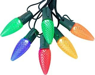 Cadena De Luces Led C9 De 25 Pies, Uso Comercial Con 25 Bomb