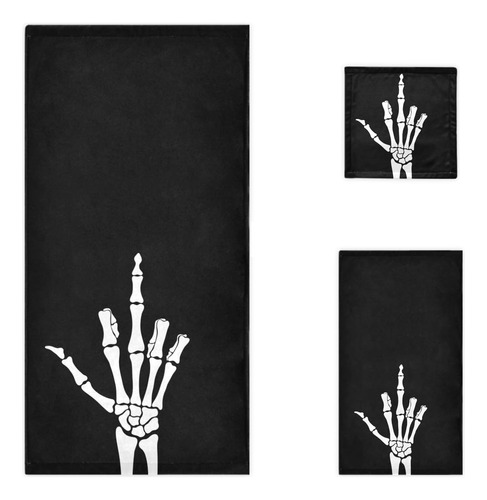 Naanle Skeleton Muestra El Dedo Medio Suave Y Lujoso Juego D