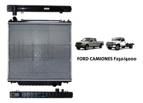 Radiador Ford Camiones F250/4000 Modelo 99 En Adelante    