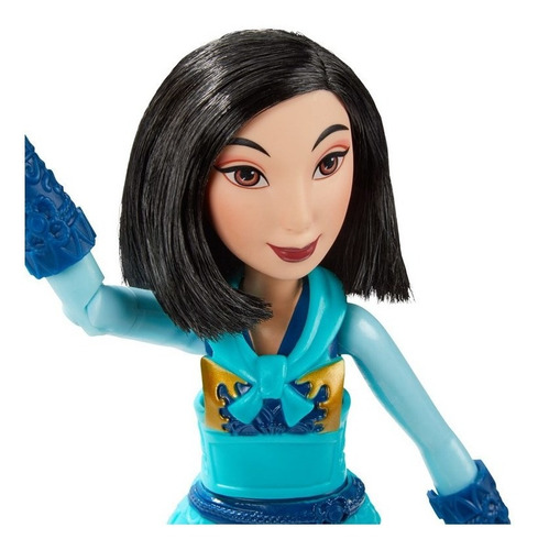 Imagem 5 de 8 de Princesas Boneca Disney Mulan Guerreira - Hasbro E8628